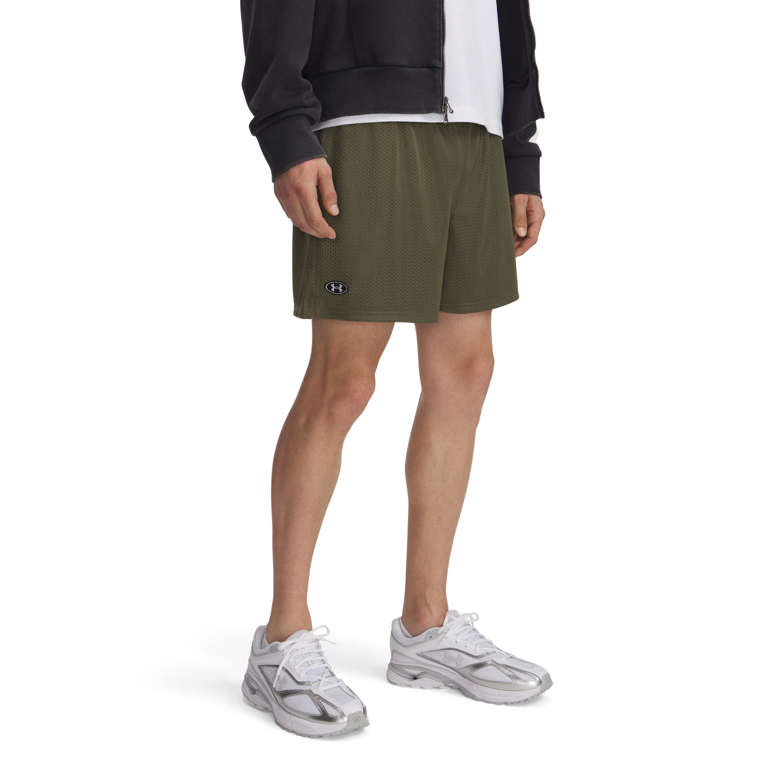 Under Armour Essential Mesh Shorts - Men's - Marine Od Green/White