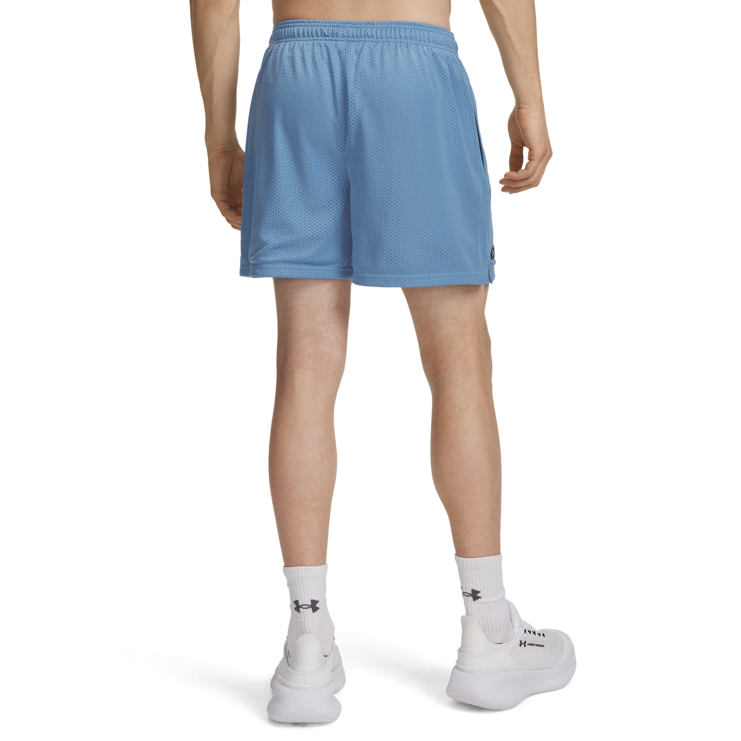 Under Armour Essential Mesh Shorts - Men's - Blue Smoke/White