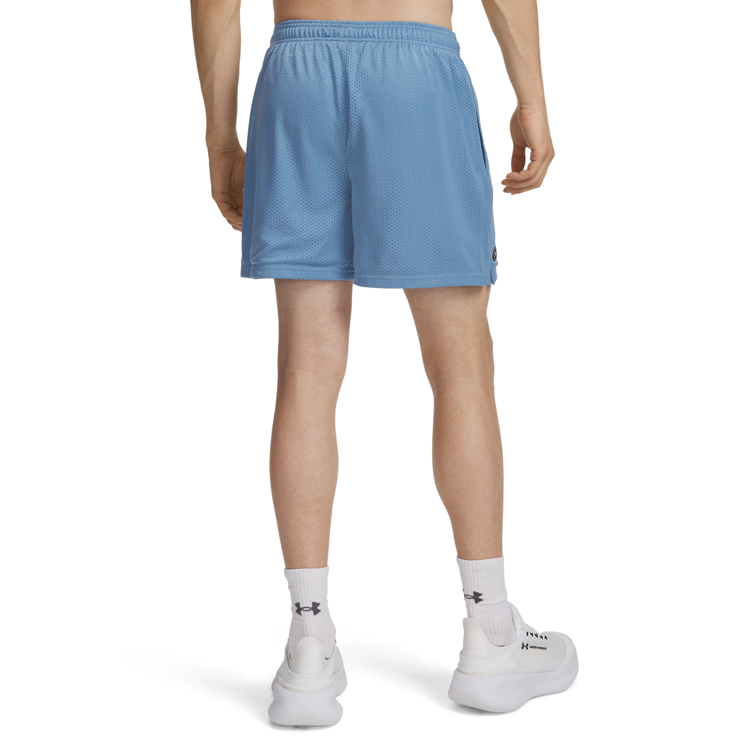 Under Armour Essential Mesh Shorts - Men's - Blue Smoke/White