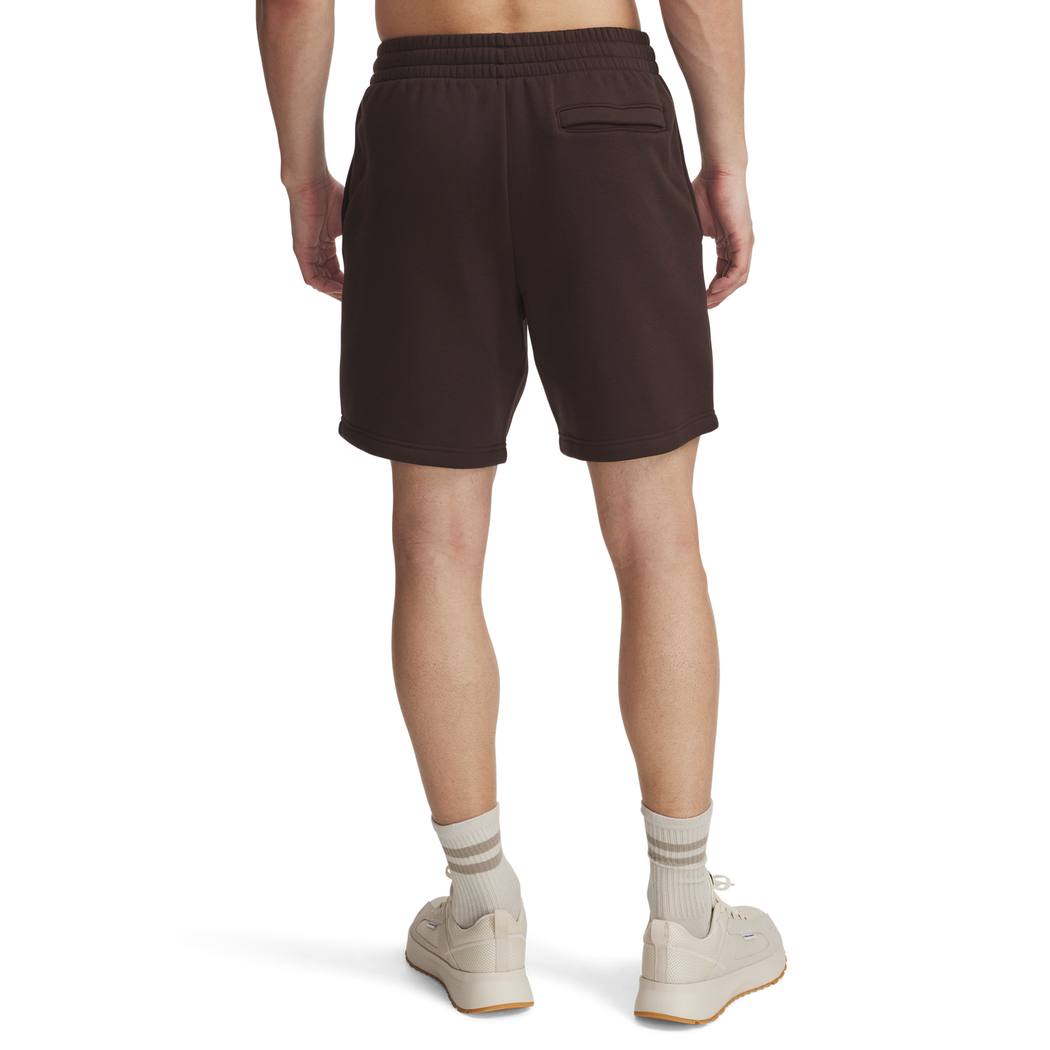 Under Armour Essential Fleece Shorts - Men's - Kona Brown/White