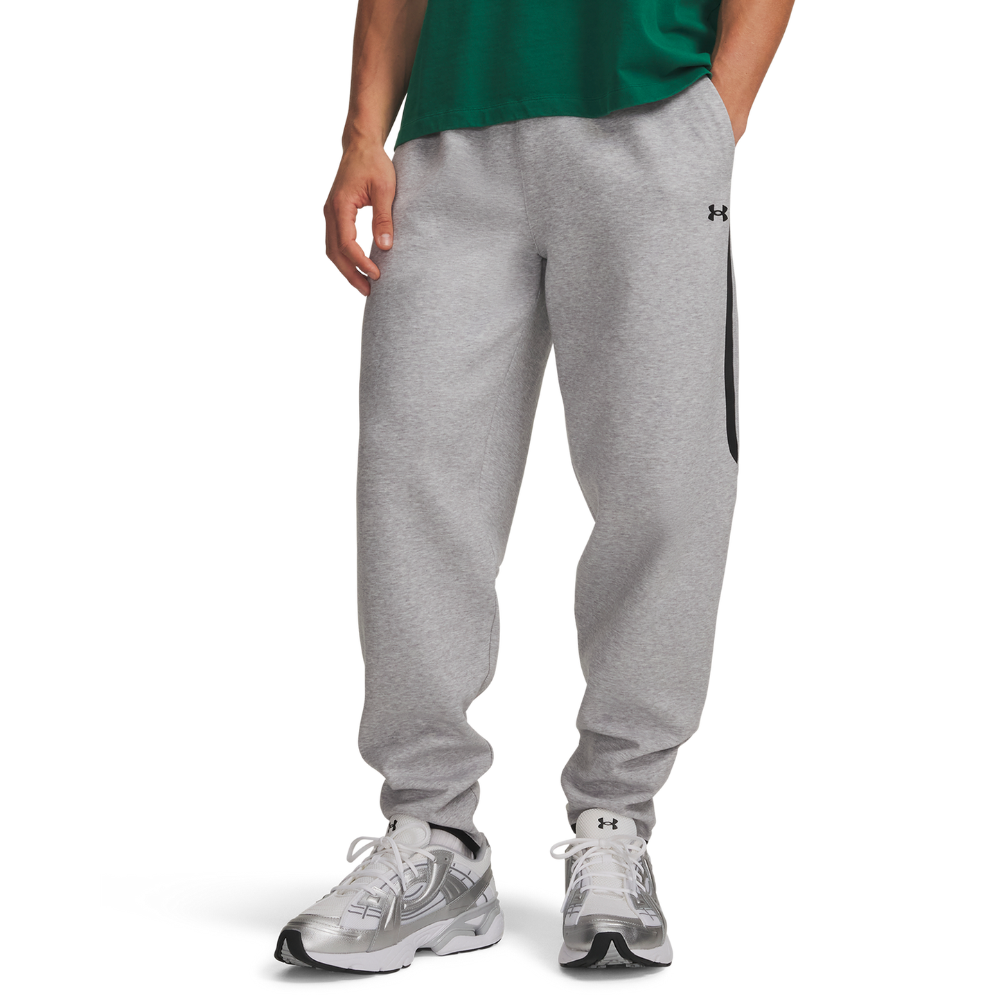 Under Armour Unstoppable Fleece Joggers - Men's - Gray/Black