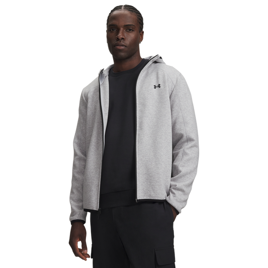 Under Armour Unstoppable Fleece Full Zip - Men's - Gray/Black