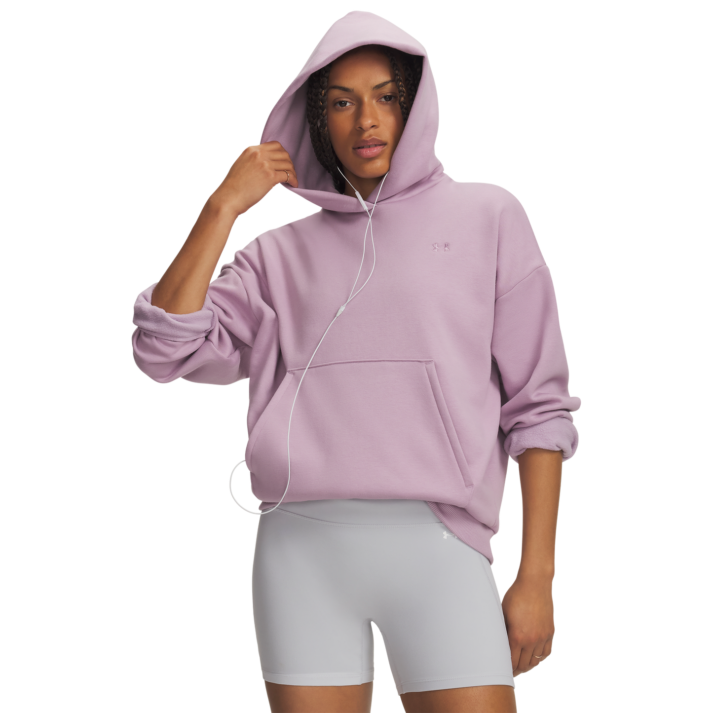 Under Armour Icon Fleece Hoodie - Women's - Pink/Pink