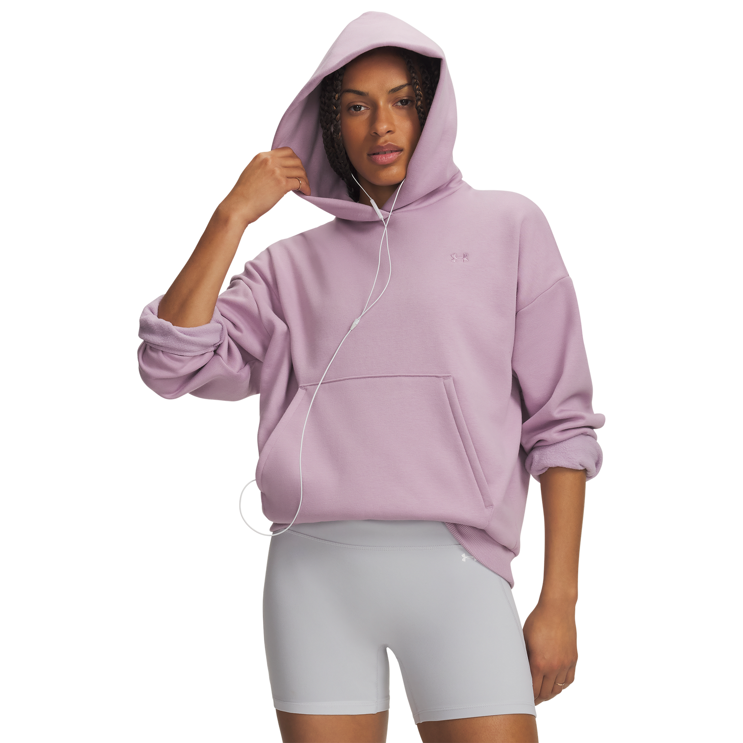 Under Armour Icon Fleece Hoodie - Women's - Pink/Pink