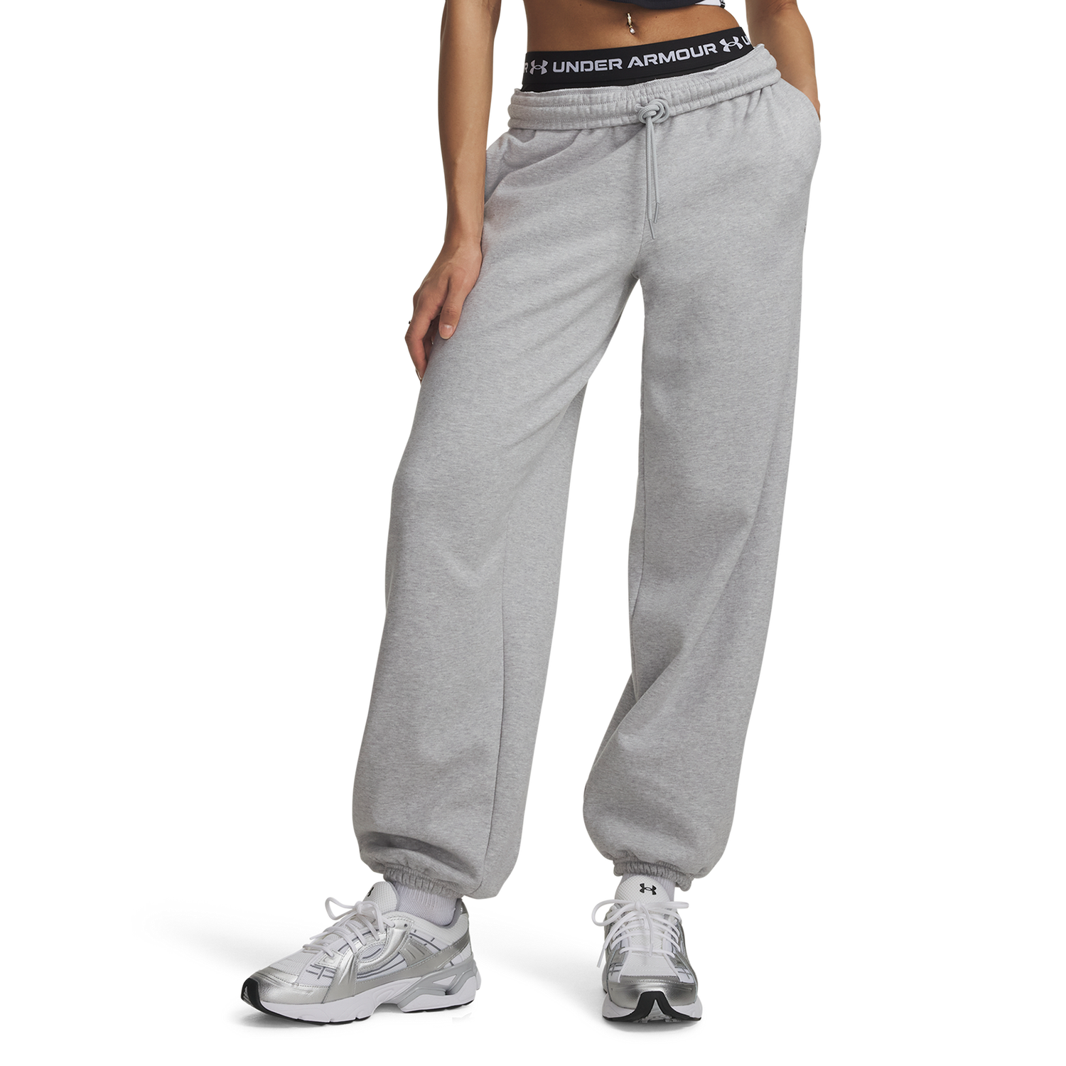 Under Armour Icon Fleece Gym Pant - Women's - Gray/Gray