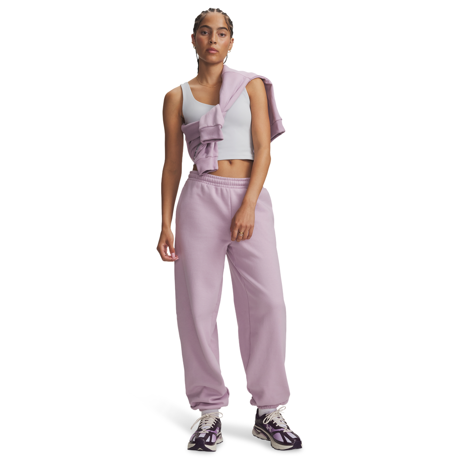 Under Armour Icon Fleece Gym Pant - Women's - Pink/Pink