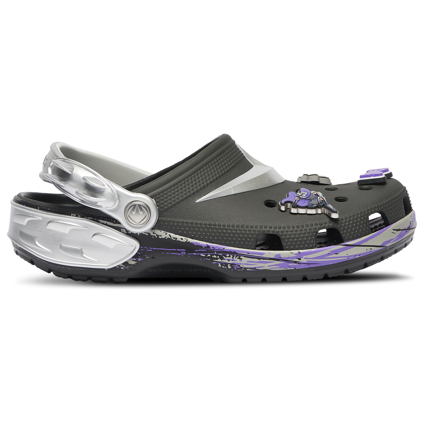 Crocs TMNT Shredder Classic Clogs - Men's - Purple/Grey/Black