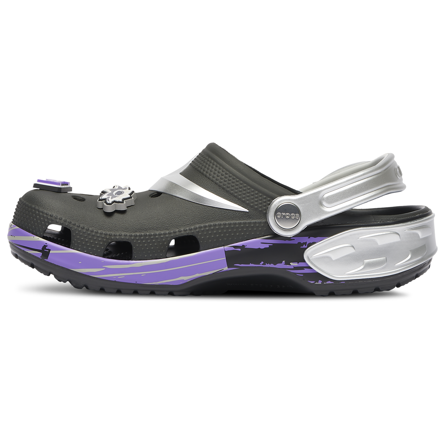 Crocs TMNT Shredder Classic Clogs - Men's - Purple/Grey/Black