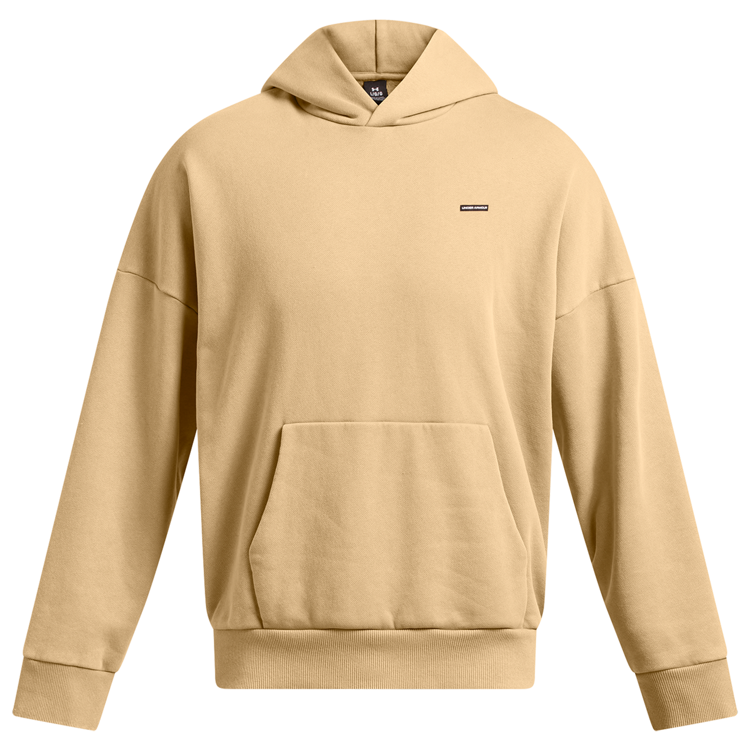 Under Armour Icon Heavyweight Fleece Wash Oversized Hoodie - Men's - Camel/White