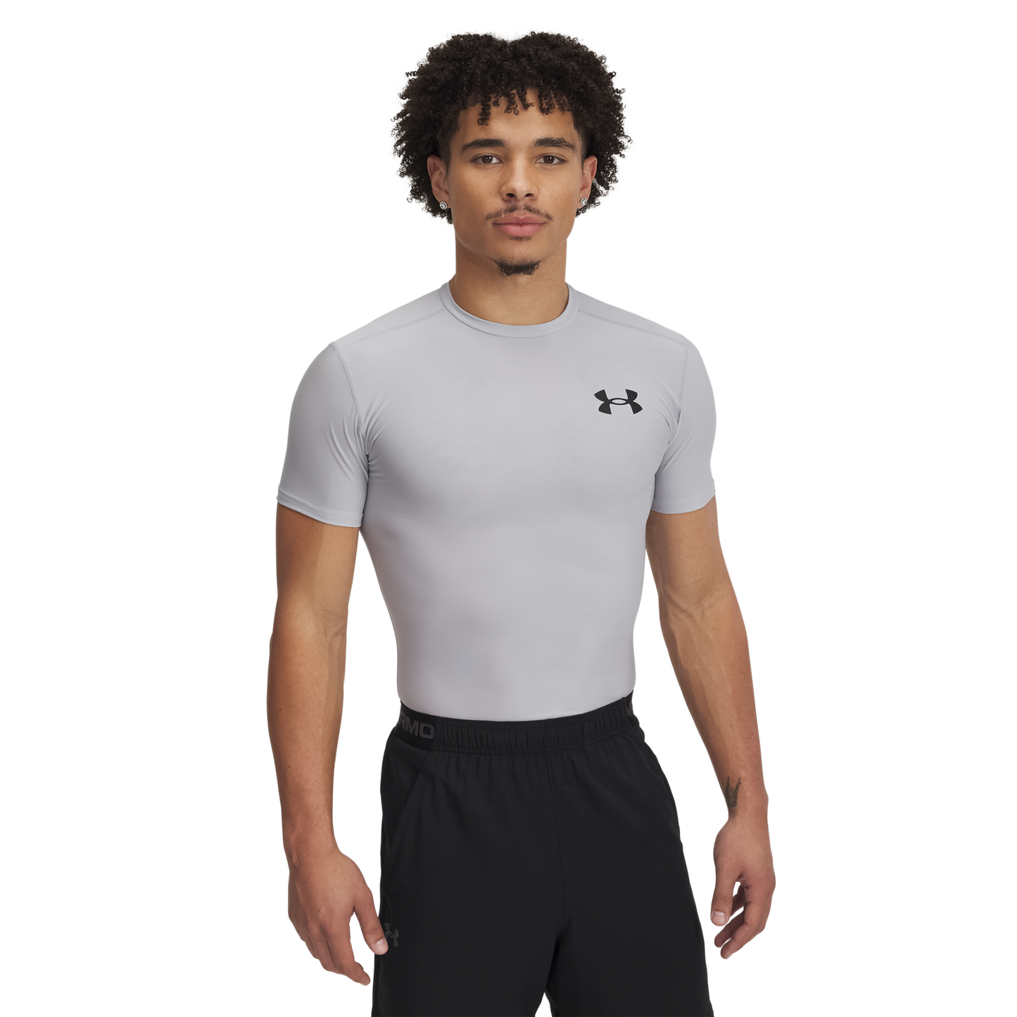 Under Armour Heatgear OG Compression Short Sleeve - Men's - Mod Gray/Black