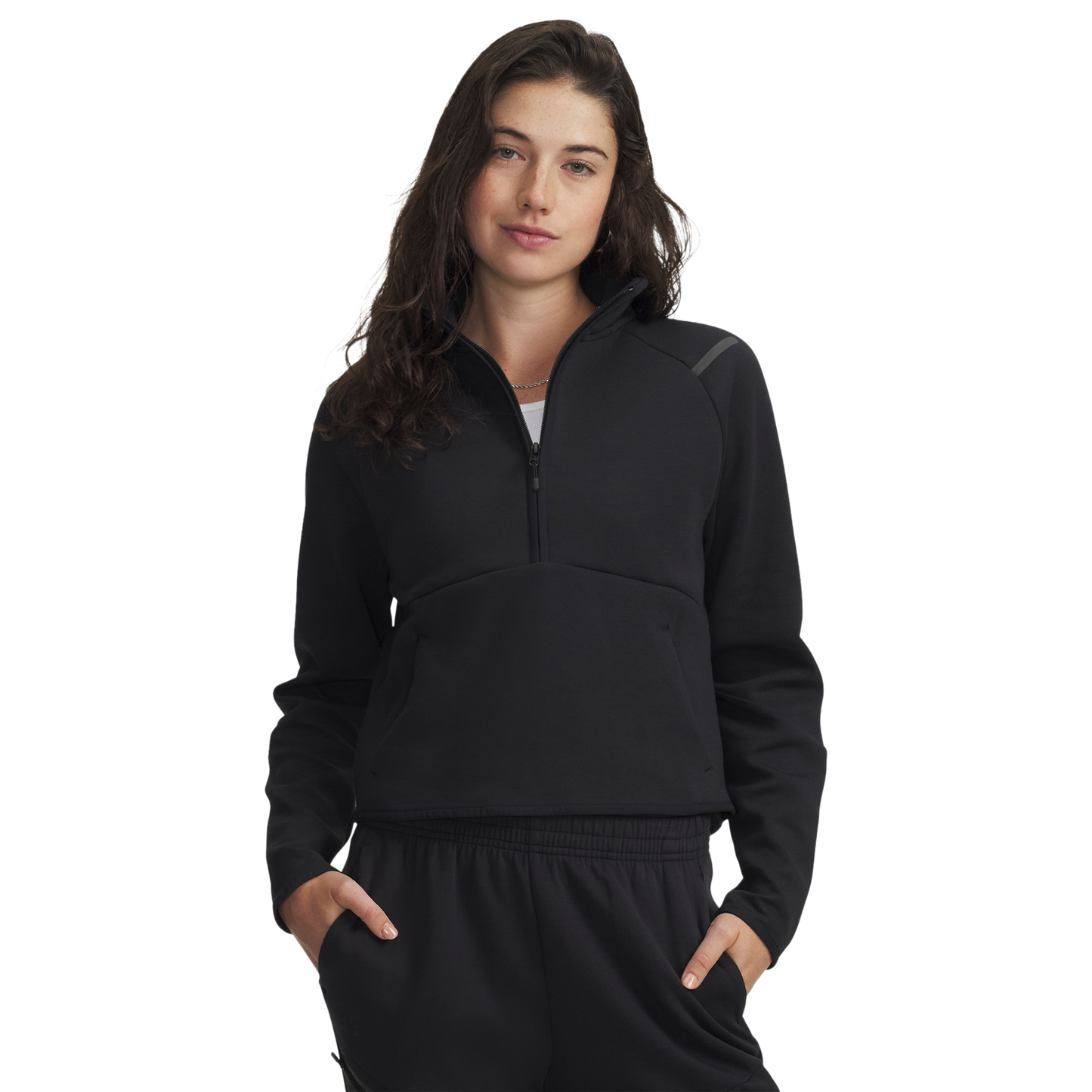 Under Armour Unstoppable Fleece Half-Zip - Women's - Black/Black
