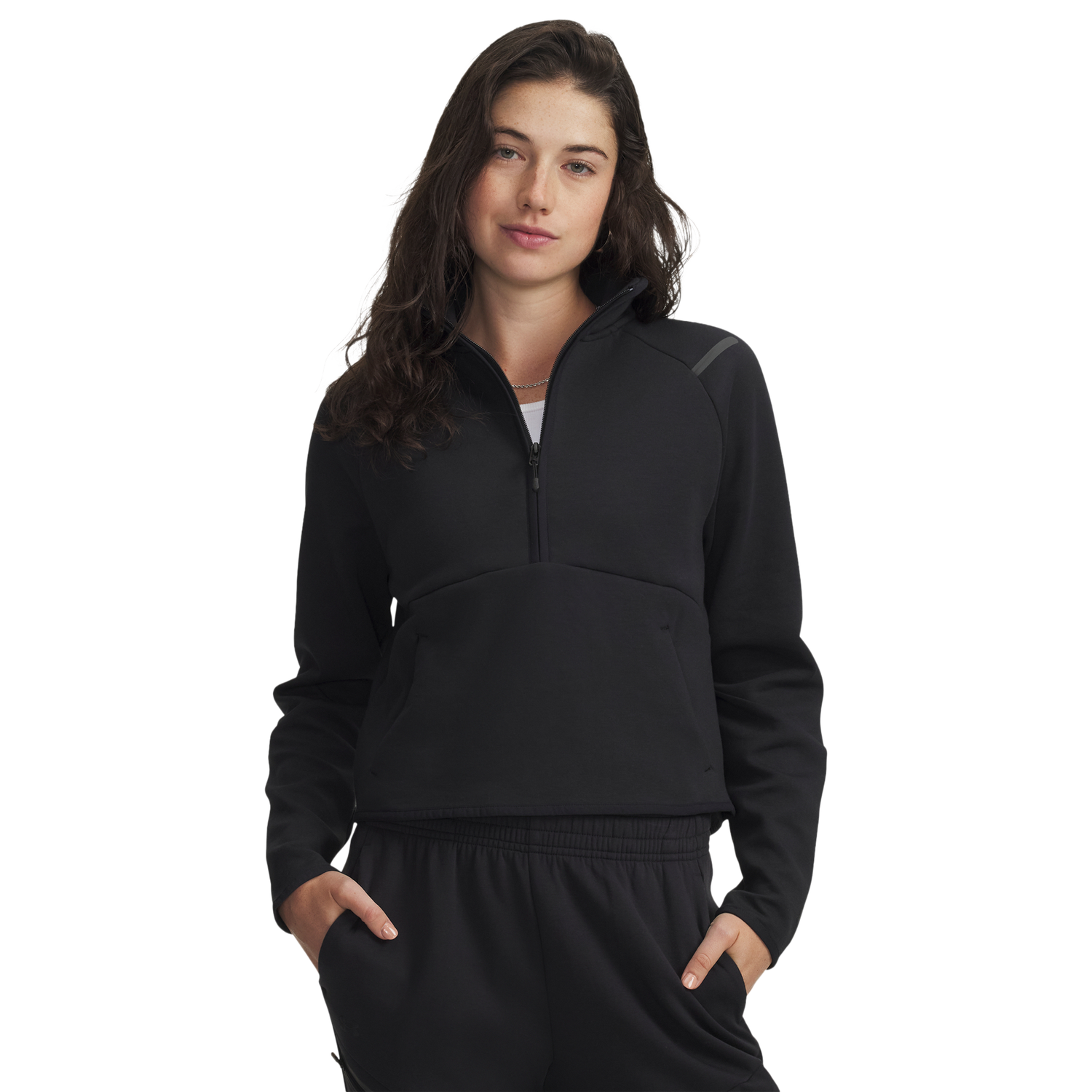 Under Armour Unstoppable Fleece Half-Zip - Women's - Black/Black
