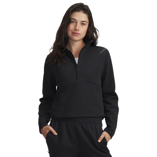 Under Armour Unstoppable Fleece Half-Zip - Women's - Black/Black