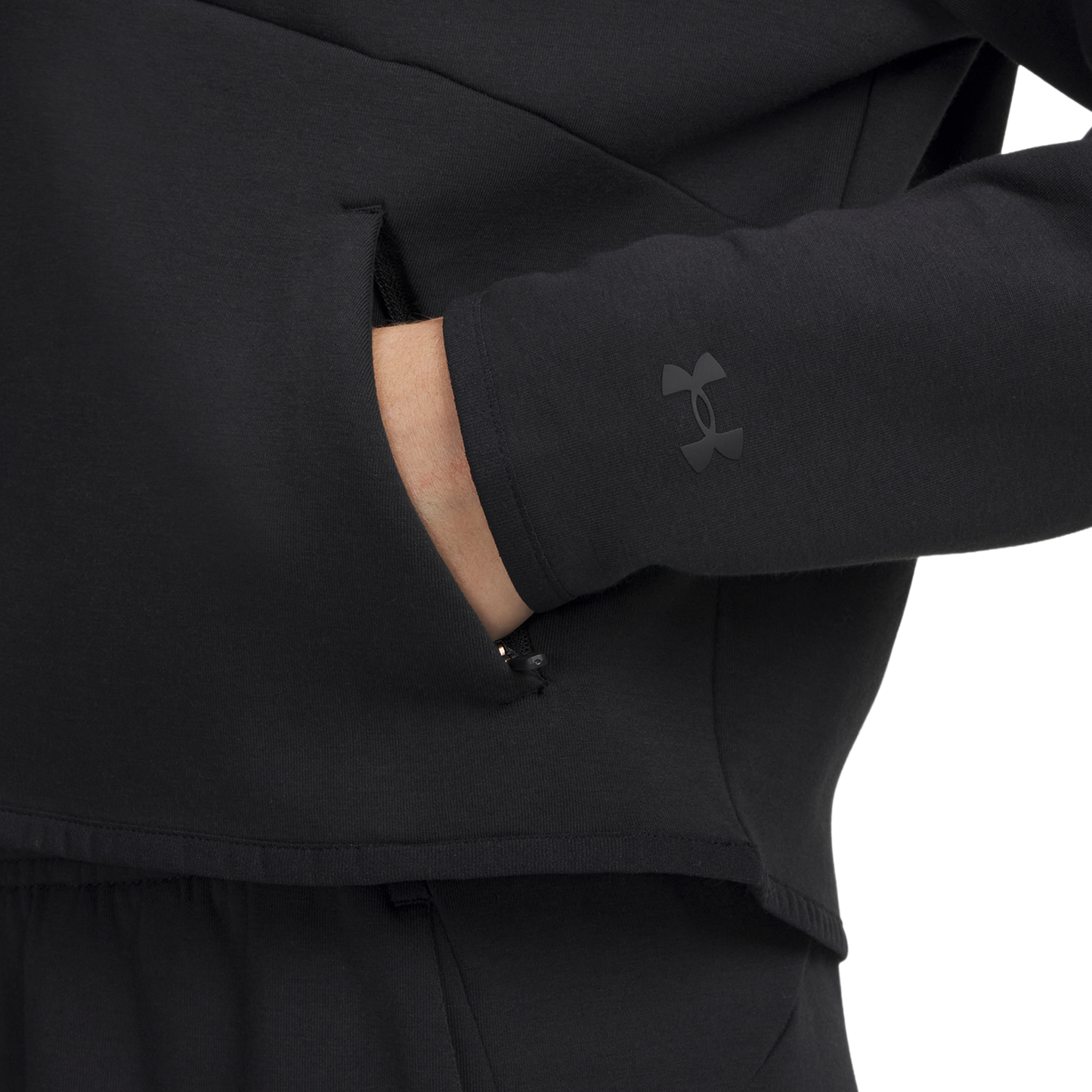 Under Armour Unstoppable Fleece Half-Zip - Women's - Black/Black
