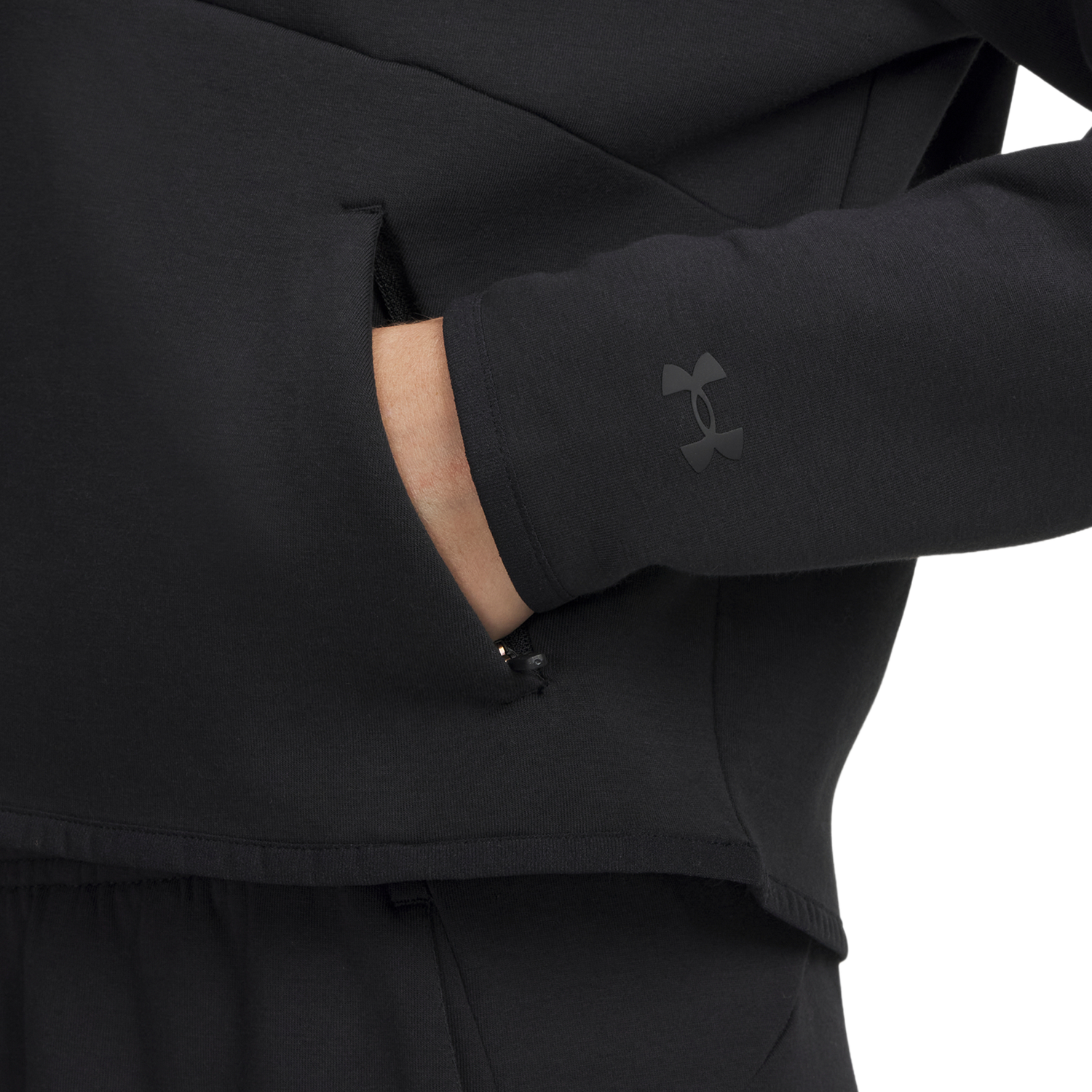 Under Armour Unstoppable Fleece Half-Zip - Women's - Black/Black