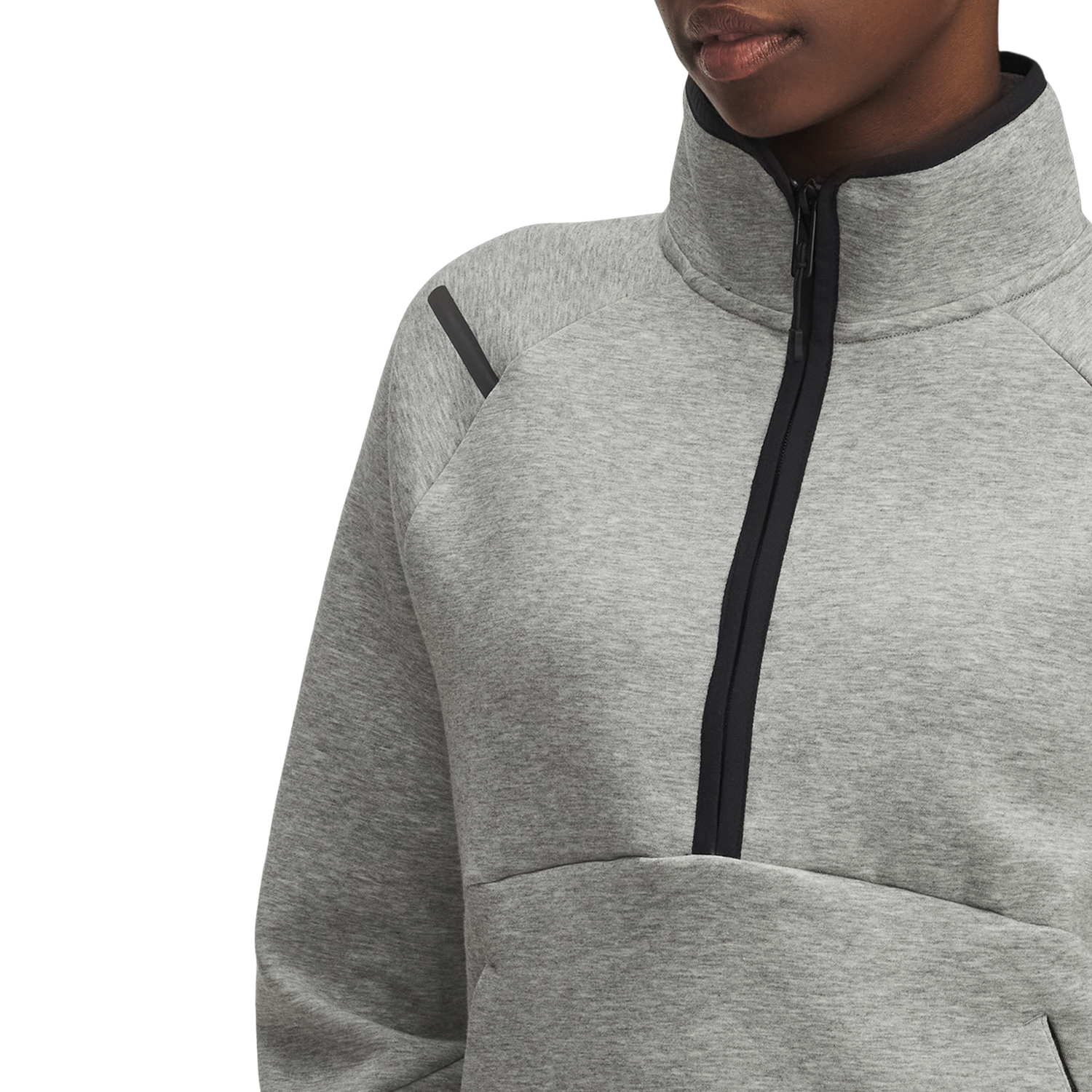 Under Armour Unstoppable Fleece Half-Zip - Women's - Mod Gray/Black