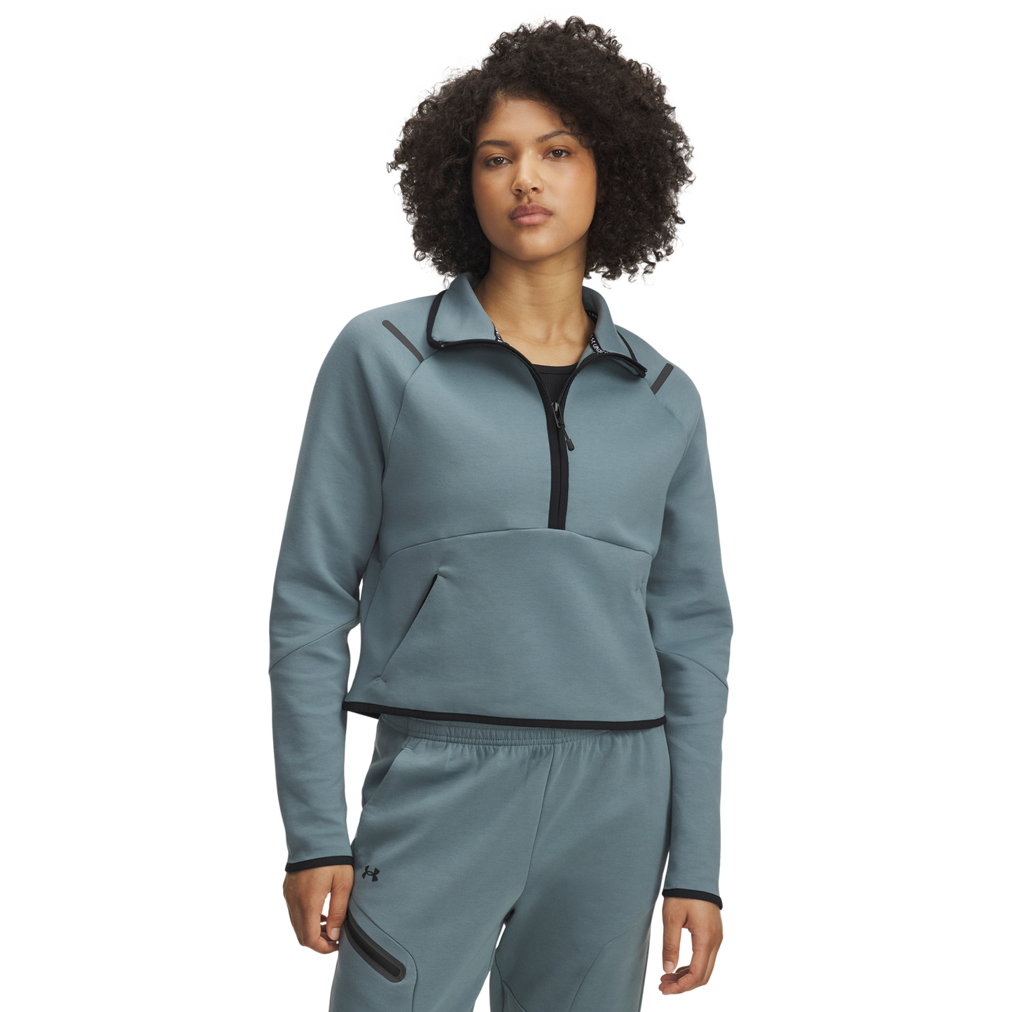 Under Armour Unstoppable Fleece Half-Zip - Women's - Jasper Blue/Black