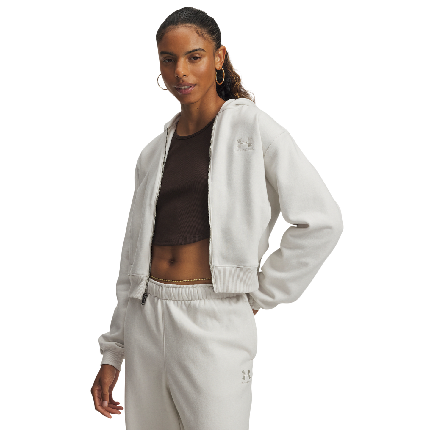 Under Armour Icon Vida Fleece Full-Zip - Women's - Summit White/Summit White