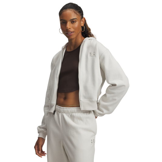 Under Armour Icon Vida Fleece Full-Zip - Women's - Summit White/Summit White