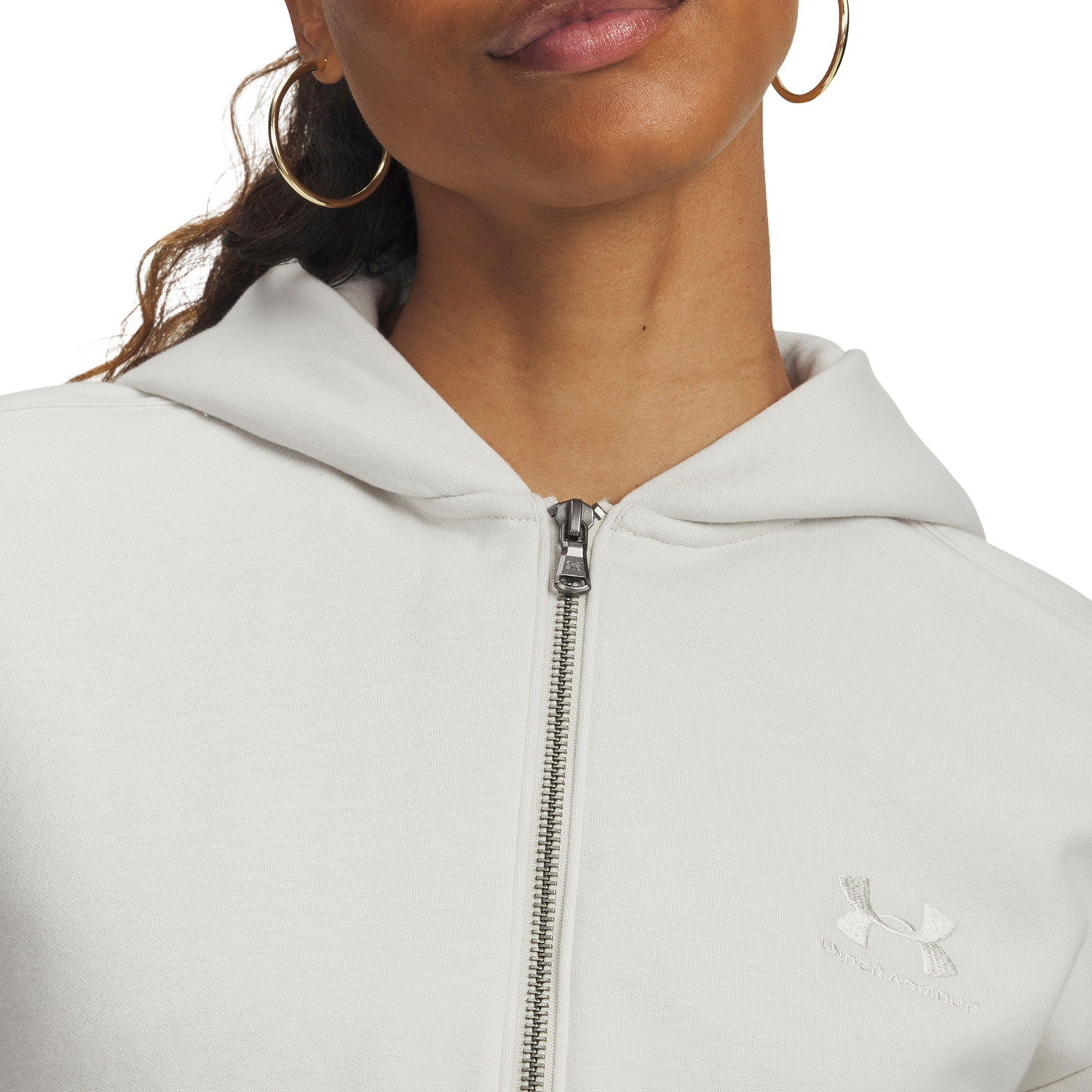 Under Armour Icon Vida Fleece Full-Zip - Women's - Summit White/Summit White