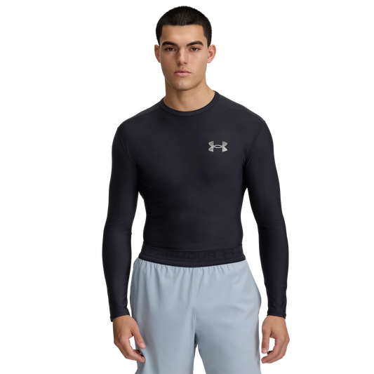 Under Armour Heatgear OG Compression Long Sleeve - Men's - Black/Chrome