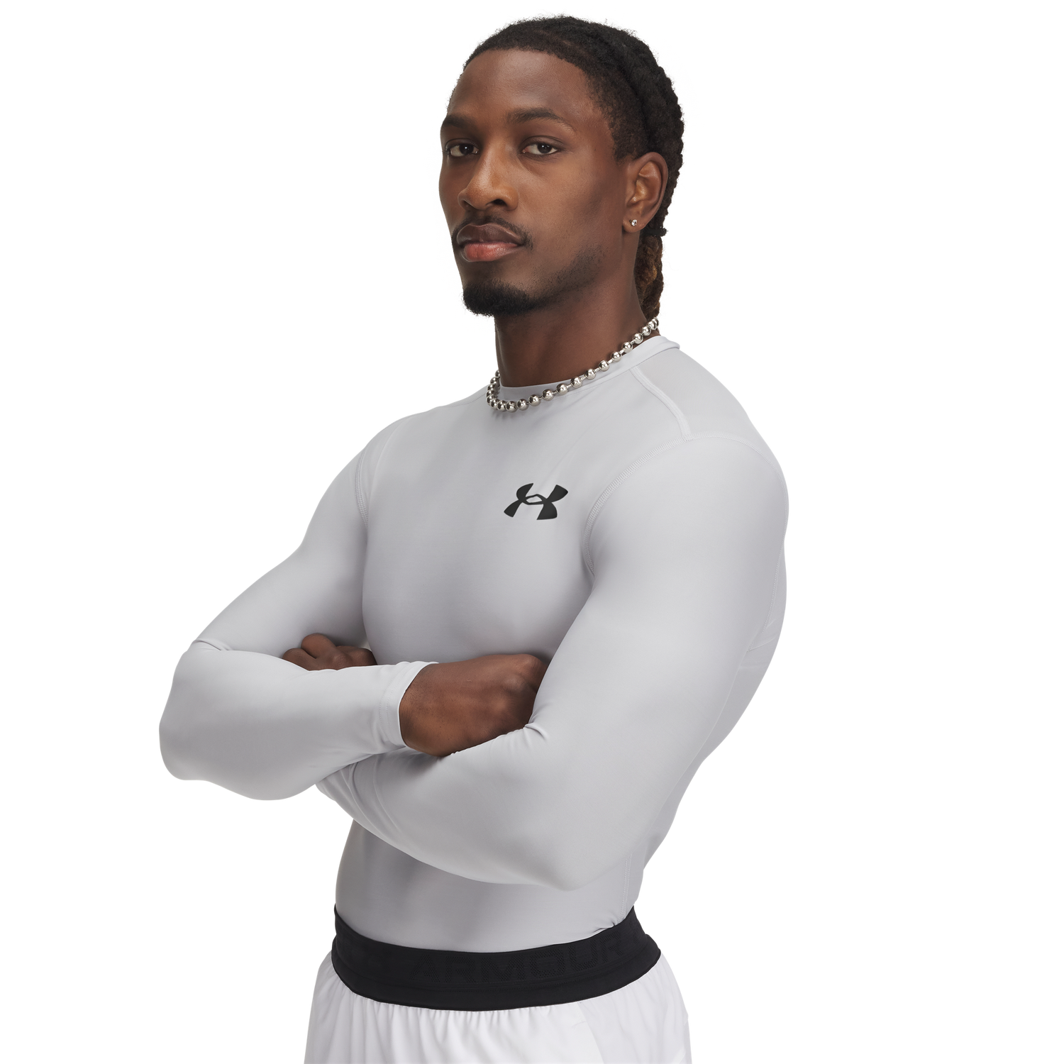 Under Armour Heatgear OG Compression Long Sleeve - Men's - Mod Gray/Black