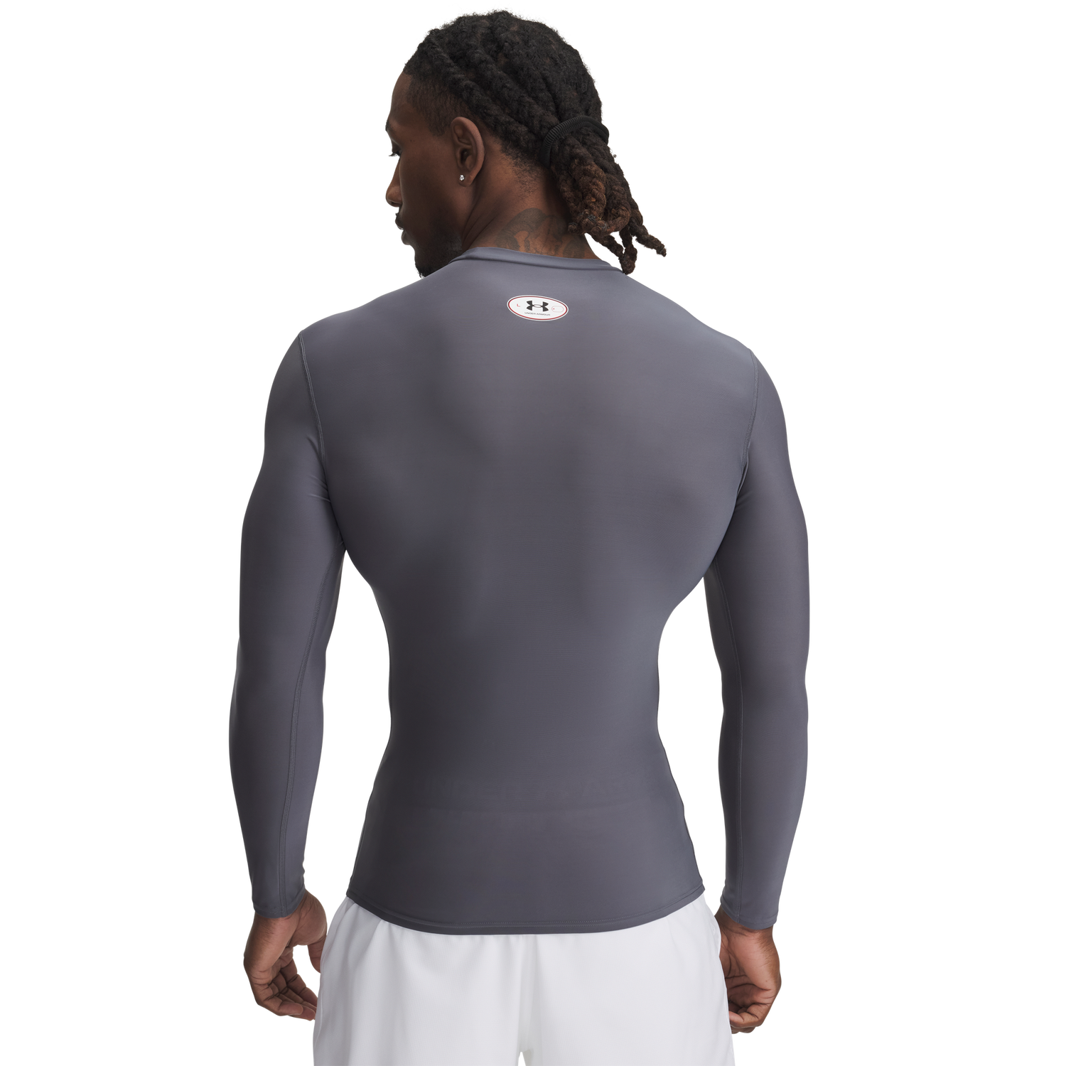 Under Armour Heatgear OG Compression Long Sleeve - Men's - Castlerock/White