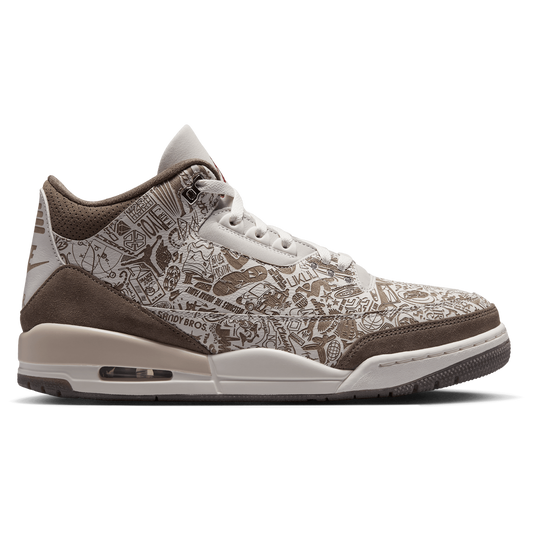 Jordan Air Jordan 3 Retro  - Men's - White/Tan /Red