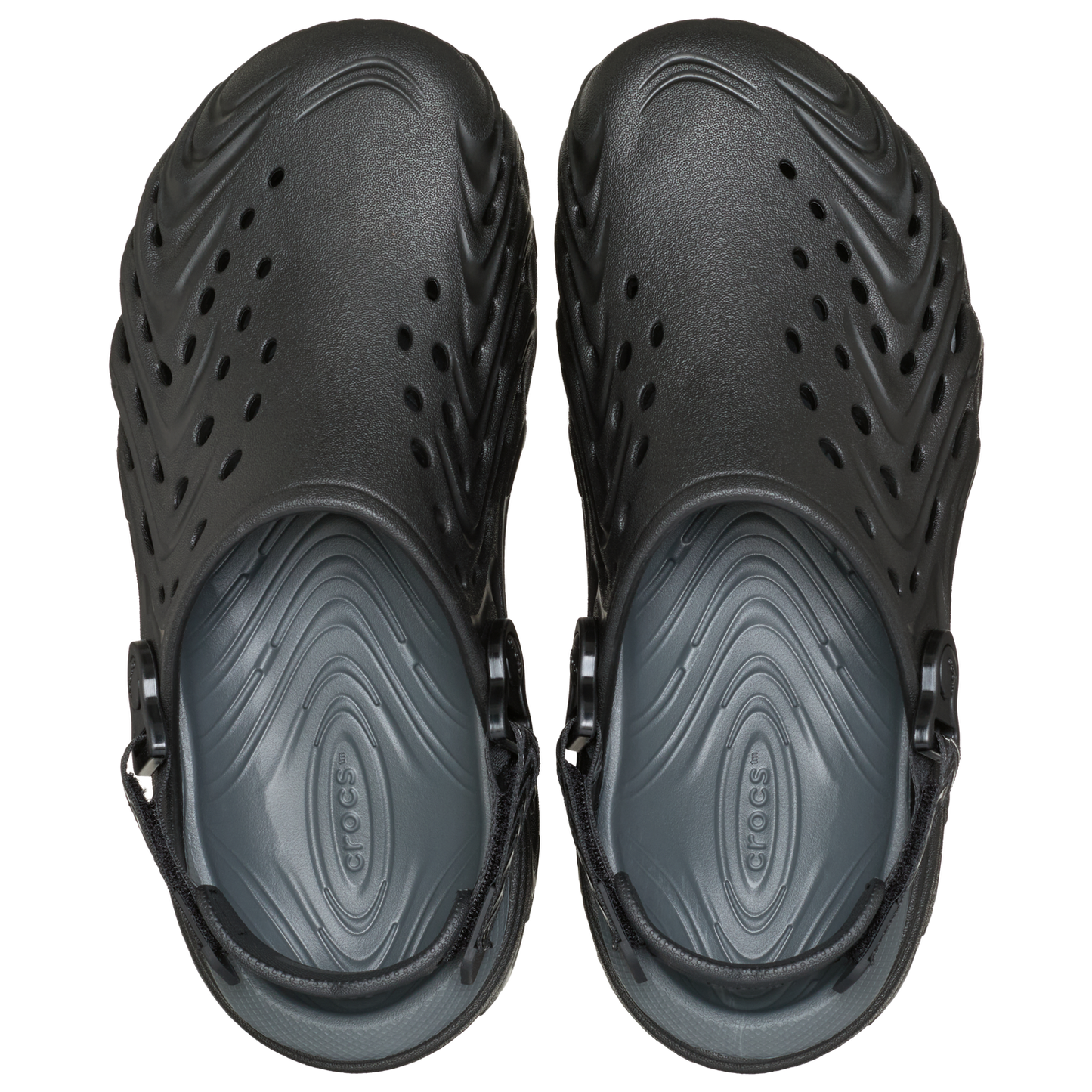 Crocs Echo II Chrome Clogs - Men's - Chrome/Black