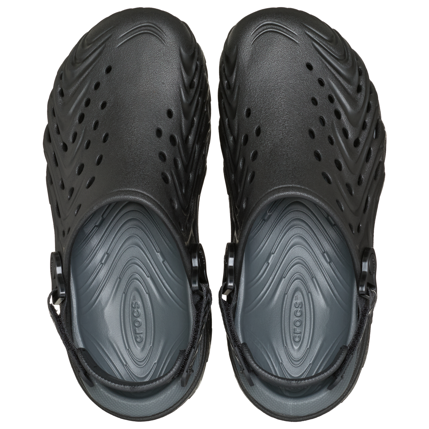 Crocs Echo II Chrome Clogs - Men's - Chrome/Black