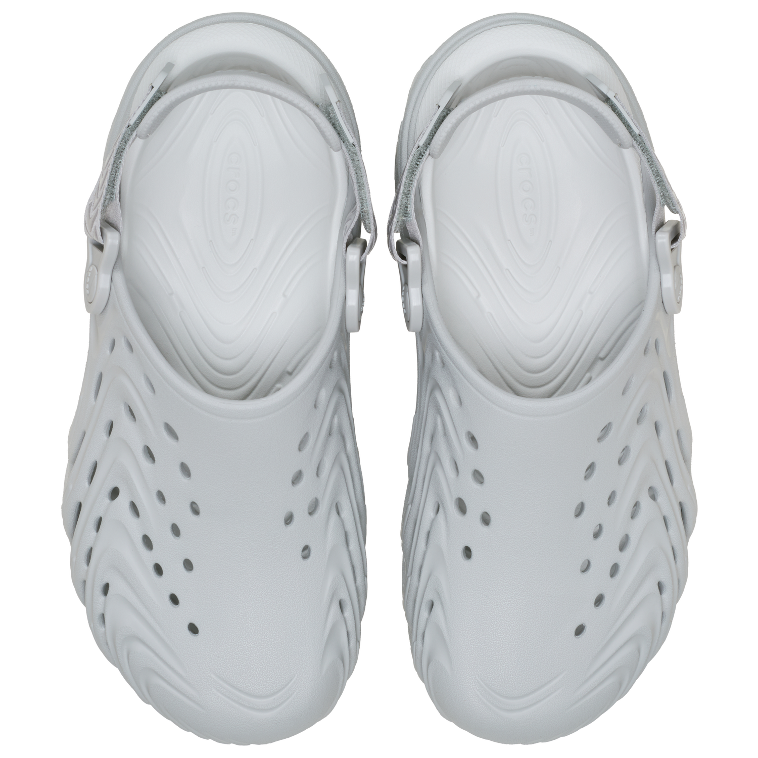 Crocs Echo II Chrome Clogs - Men's - Gray/Atmosphere Chrome