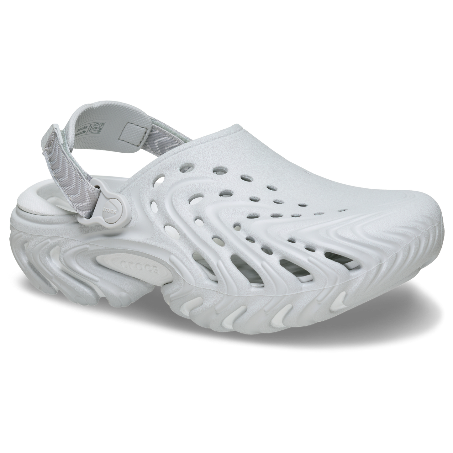 Crocs Echo II Chrome Clogs - Men's - Gray/Atmosphere Chrome