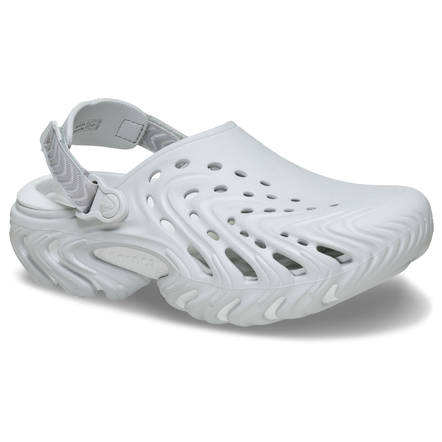 Crocs Echo II Chrome Clogs - Men's - Gray/Atmosphere Chrome