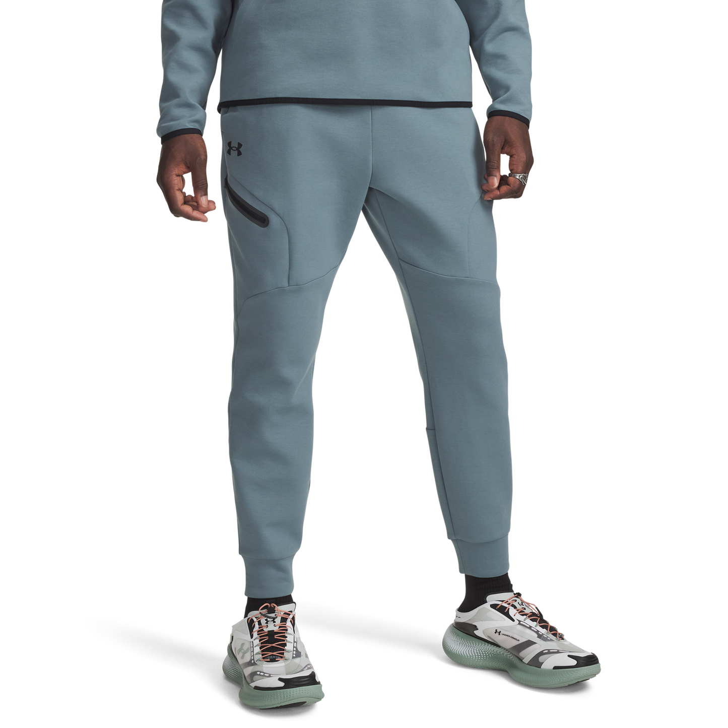Under Armour Unstoppable Fleece Joggers - Men's - Jasper Blue/Black