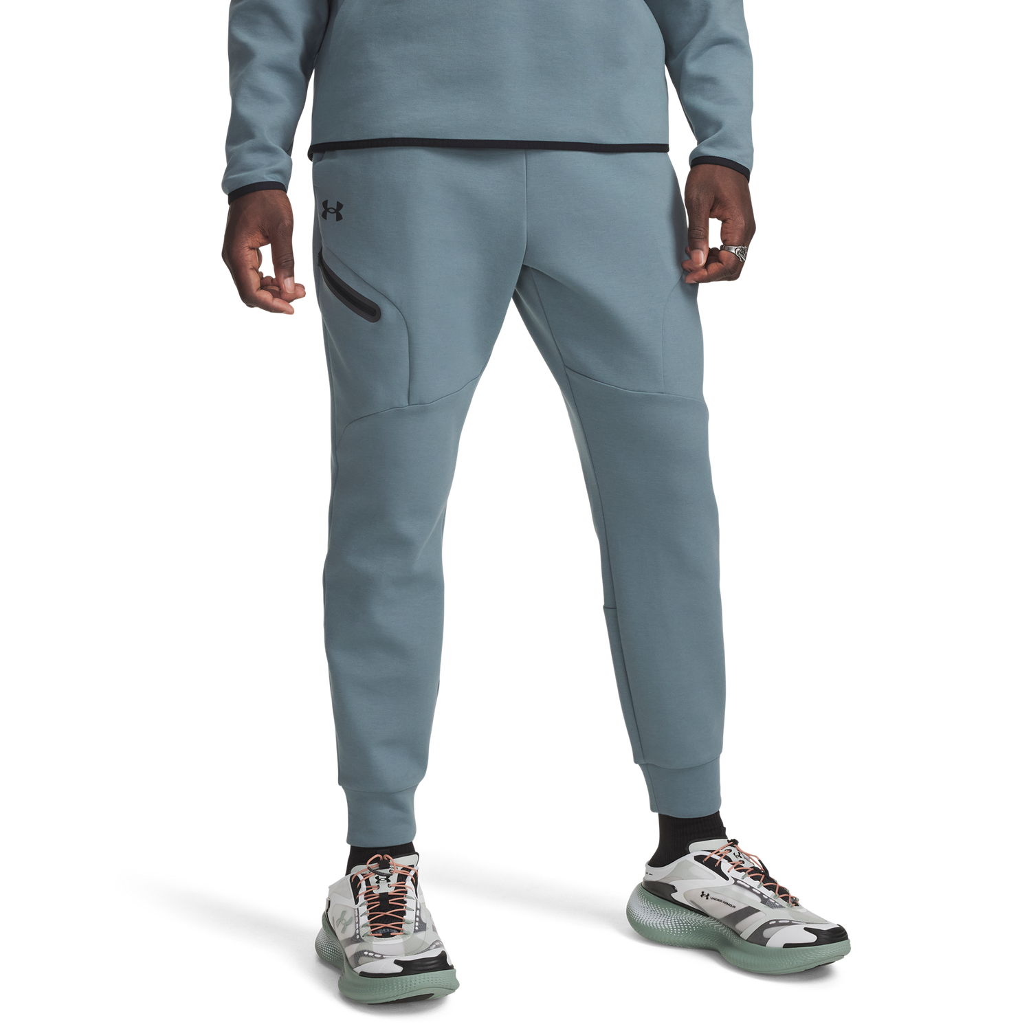 Under Armour Unstoppable Fleece Joggers - Men's - Jasper Blue/Black