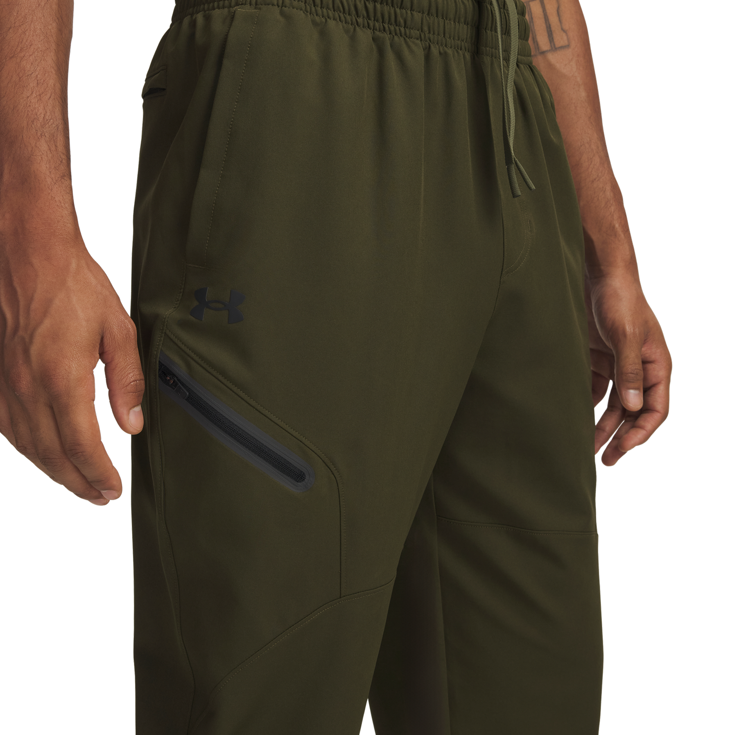 Under Armour Unstoppable Woven Joggers - Men's - Expedition Green/Black
