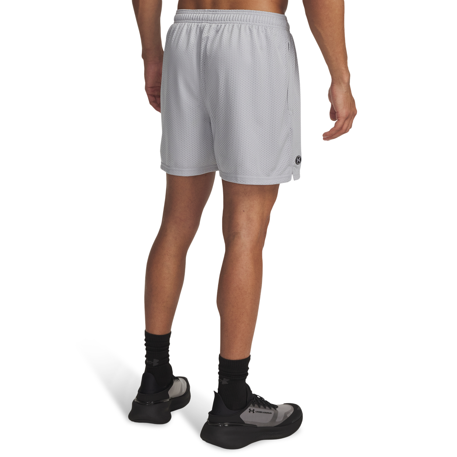 Under Armour Essential Mesh Shorts - Men's - Gray/White