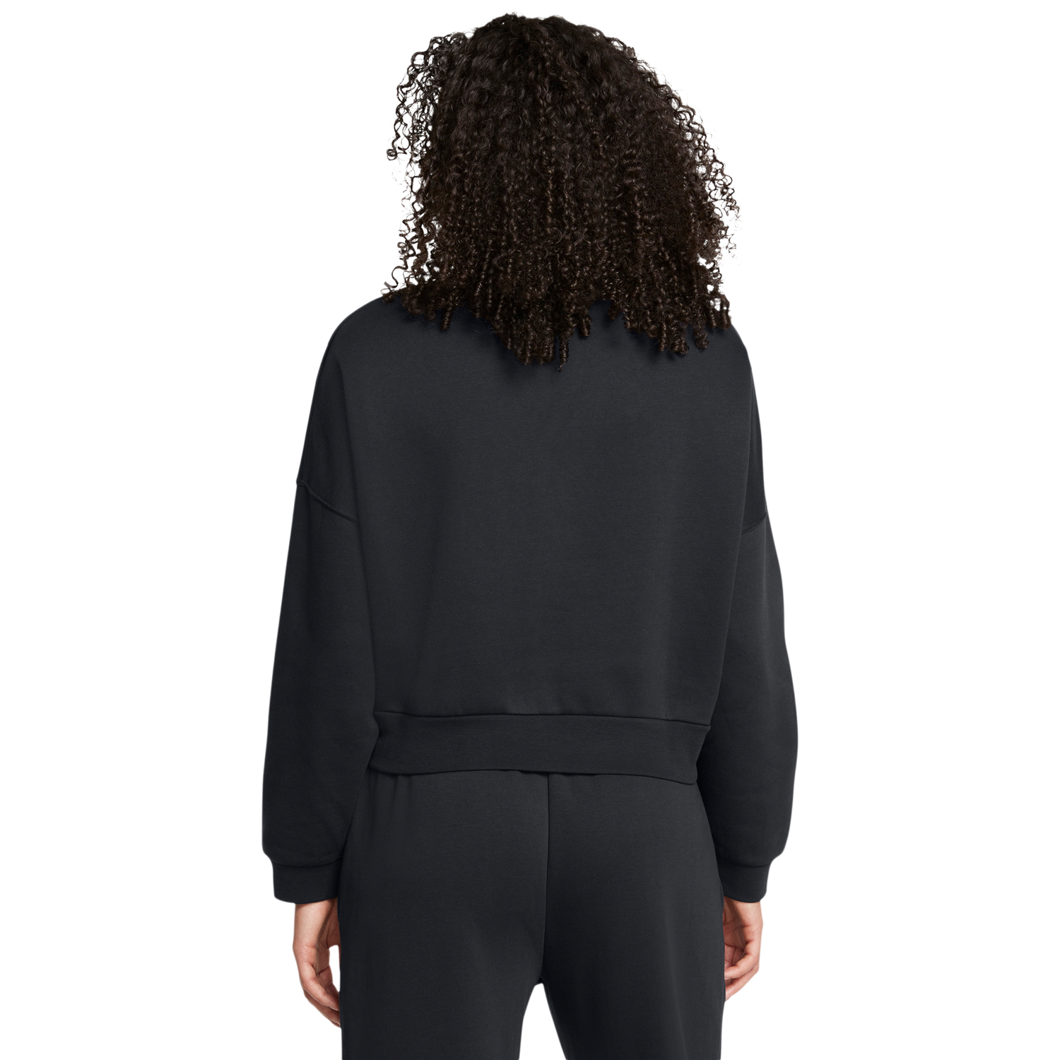 Under Armour Icon Fleece Oversized Half-Zip - Women's - Black/White