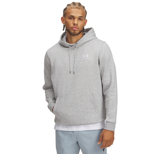 Under Armour Icon Fleece Hoodie - Men's - Mod Gray/White