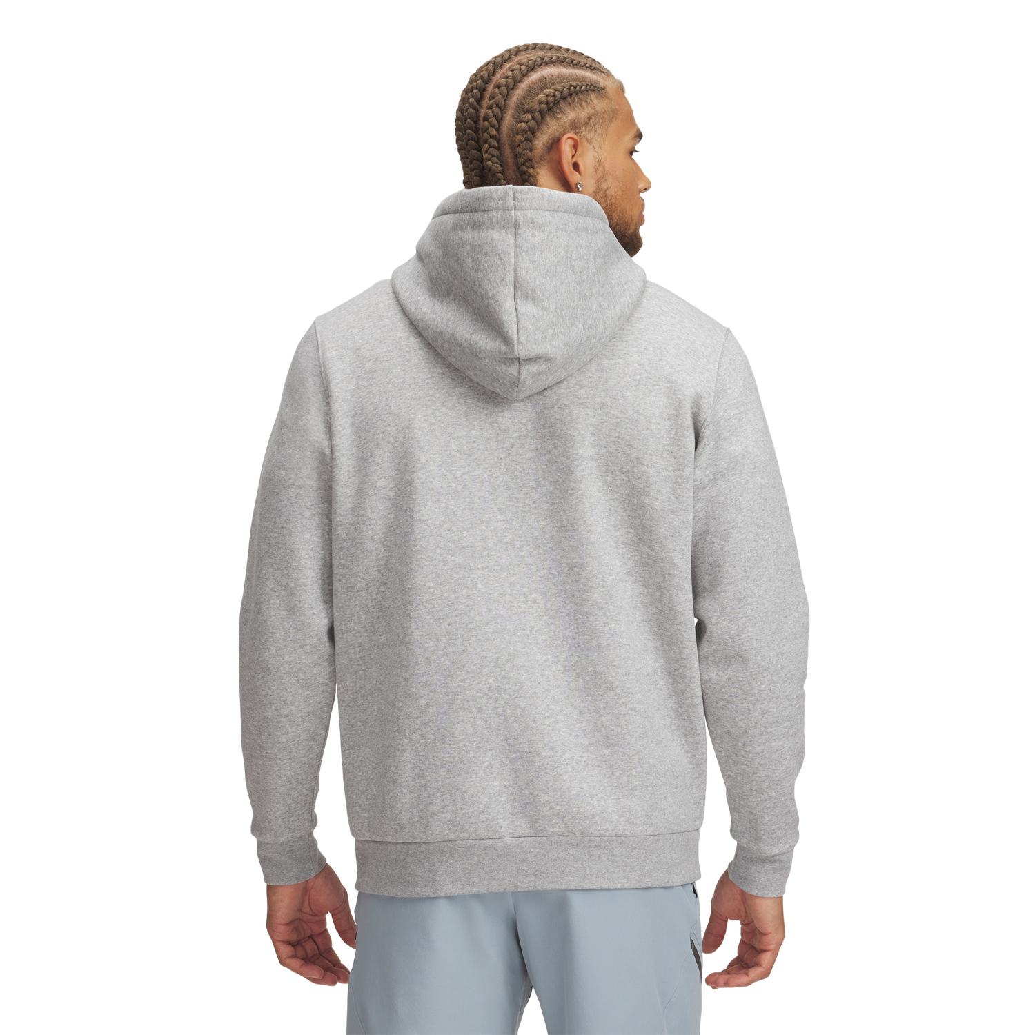 Under Armour Icon Fleece Hoodie - Men's - Mod Gray/White