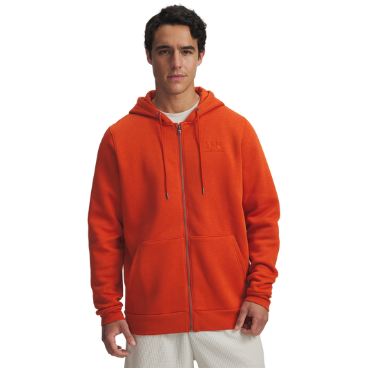 Under Armour Essential Fleece Full-Zip Hoodie - Men's - Surplus Orange/Surplus Orange