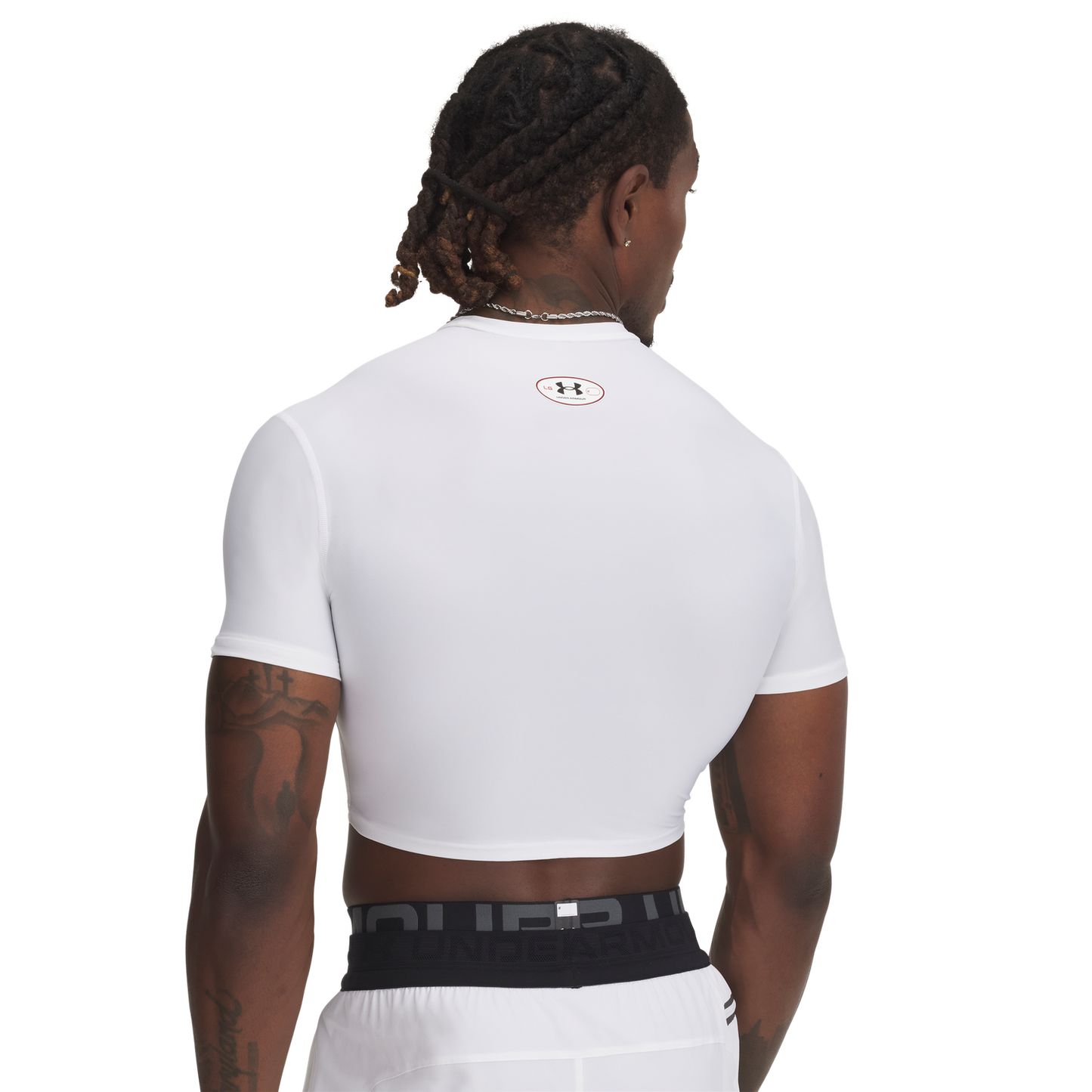 Under Armour Heatgear Og Compression Crop - Men's - White/Black