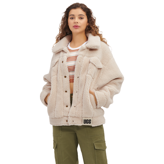 UGG Frankie Sherpa Trucker Jacket - Women's - Natural