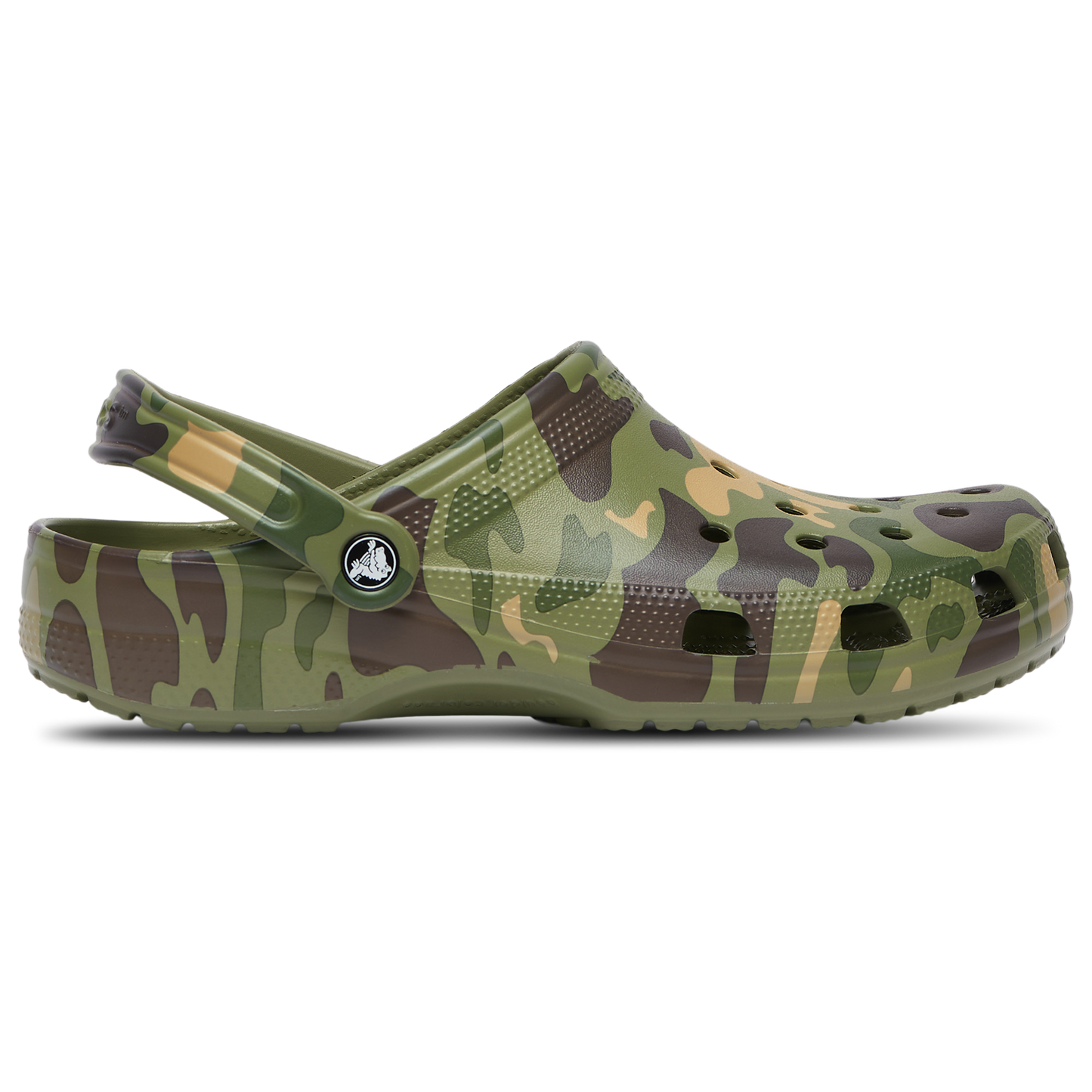 Crocs Classic Clogs Duck Camo - Men's - Cargo Green/Black/White