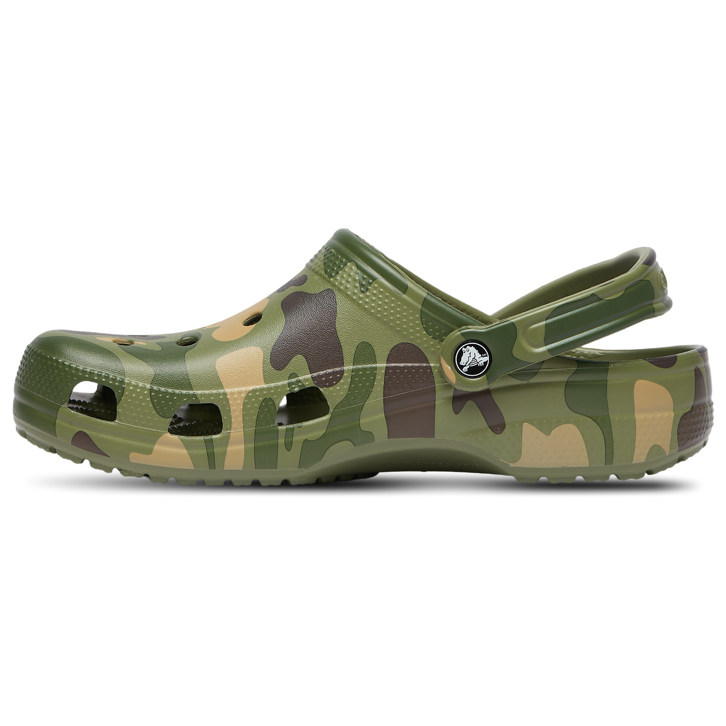 Crocs Classic Clogs Duck Camo - Men's - Cargo Green/Black/White