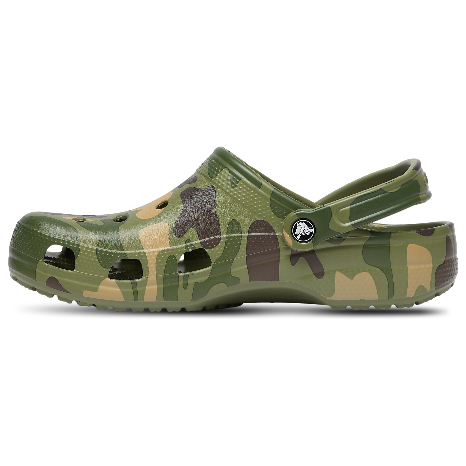 Crocs Classic Clogs Duck Camo - Men's - Cargo Green/Black/White