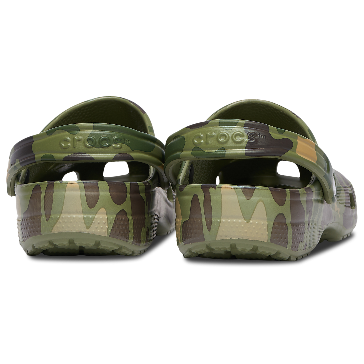 Crocs Classic Clogs Duck Camo - Men's - Cargo Green/Black/White