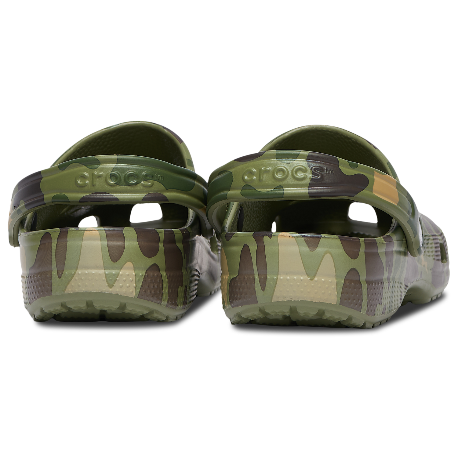 Crocs Classic Clogs Duck Camo - Men's - Cargo Green/Black/White