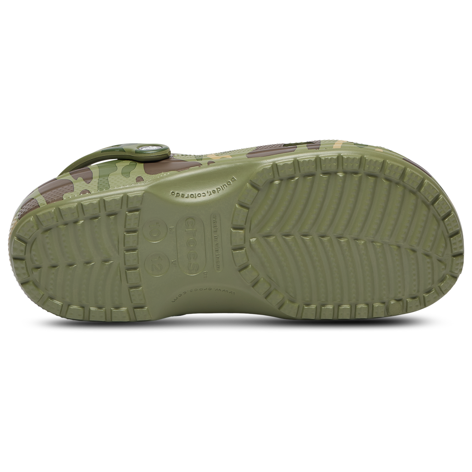 Crocs Classic Clogs Duck Camo - Men's - Cargo Green/Black/White