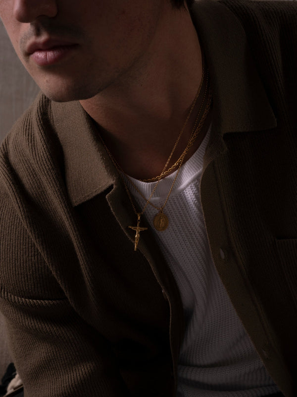 CHRISTIAN CHAIN SET | 18K Gold